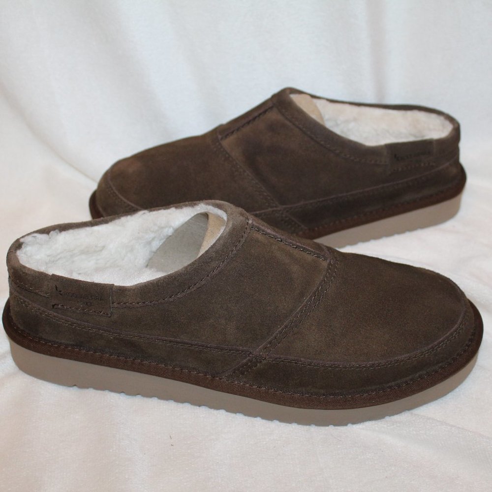 NIB‎ UGG KOOLABURRA MEN'S SLIP ON SUEDE SLIPPERS BROWN 10